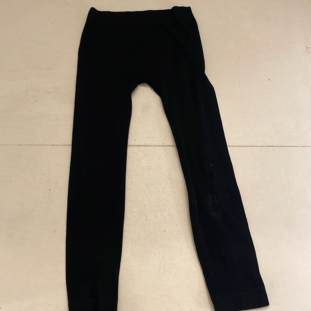 Simple black leggings for 7-10 year old